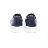 Comfort Taban Hakiki Deri Lastik Bağcıklı Erkek Sneaker 