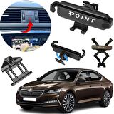 Skoda SüperB Araca Özel Cep Telefon Tutacağı Robotik Oynar Başlık 2016-2024 Arası Profesyonel Ürün