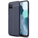 Gpack Huawei P40 Lite Kılıf Niss Silikon Deri GörünümlüNano Glass