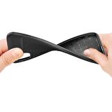 Gpack Huawei P40 Lite Kılıf Niss Silikon Deri GörünümlüNano Glass