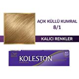 Koleston Tüp Boya 50 ml - 8.1 Açık Küllü Kumral + 30 Vol Oksidan Peroksit