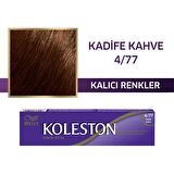Koleston Tüp Boya 50 ml - 4.77 Kadife Kahve + 20 Vol Oksidan Peroksit
