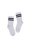 Çocuk Çorap Soket 3 Çift Unisex Beyaz-Siyah-Gri