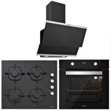 Silverline BO6502B01 - CS5335B01 - 3420 Classy 60 Siyah Ankastre Set
