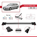 Nissan Primera 2 (W11) Traveller 1998-2001 Arası ile Uyumlu FLY Model Ara Atkı Tavan Barı Gri 2 Adet