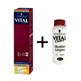 Vital Saç Boyası Tüp 60ml - 7-554 Altın Karamel + 20 Vol Peroksit