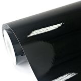 SİYAH FOLYO PARLAK 61 CM X 1 METRE