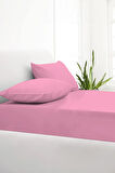 | Ranforce | Pamuklu Tek / Çift Kişilik Pembe Lastikli Çarşaf | 14 Renk | Fıtted |