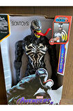 Venom The Amazing Spiderman Action Figür Oyuncak Venom Figür Işıklı Sesli 30 Cm Venom hero karakter