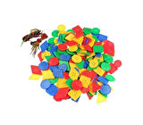 Ipli Geometrik Düğmeler Karton Kutulu 116 parça