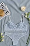 Zarif Dantelli Bralet ve String Külot Takımı