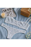Zarif Dantelli Bralet ve String Külot Takımı