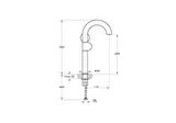 VitrA Liquid A42791 Yüksek Lavabo Bataryası, Sağdan Kullanım, Krom