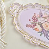 Karaca Buket Melamin Oval Tepsi 47 Cm Renkli