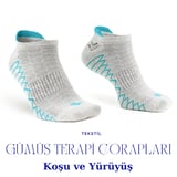 Gümüş Terapi Çorapları / Koşu & Yürüyüş (Mavi)