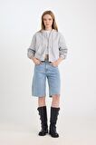 DeFacto Coool Standart Fit Kapüşonlu Basic Düz Kanguru Cepli Fermuarlı Sweatshirt Z7069AZ24WNGR210
