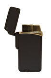 Siyah Metal Tek Torch Pürmüz Puro Çakmağı