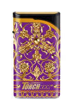 Desenli Pembe Tek Torch Pürmüz Plastik Puro Çakmağı