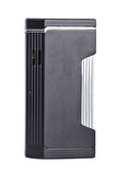 Çift Torch Pürmüz Siyah Metal Puro Çakmağı