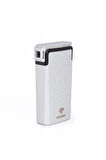 Tek Torch Pürmüz & Soft Flame Fırçalı Gümüş Metal Puro & Pipo Çakmağı