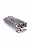 3 Torch Pürmüz Fırçalı Gümüş Metal Puro Çakmağı