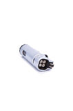 4 Torch Pürmüz Gümüş Metal Puro Çakmağı