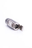 3 Torch Pürmüz Fırçalı Gunmetal Metal Puro Çakmağı