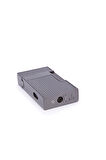 Gunmetal İşlemeli Perde Alev Metal Puro Çakmağı