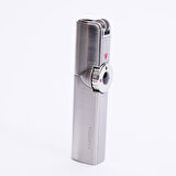 Tek Torch Pürmüz Gümüş Metal Puro Çakmağı