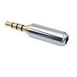 St-5511 Vidalı Birleşme Gri 4 Pin Stereo Konnektör 5Li Paket