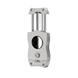 V-Cut Karbon Desenli Gümüş Puro Kesici