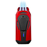 Boss 3 Torch Pürmüz Siyah-Kırmızı Puro Çakmağı