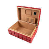 Heritage Mat Kırmızı Humidor Puro Kutusu