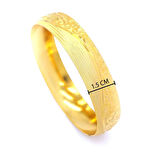 Altın Kaplama İşlemeli Bilezik 15 mm Kalınlık BLZ-1085