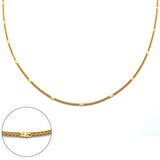 Çelik Zincir Altın Kaplama Ezmeli Model ZN-192