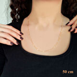 Çelik Zincir Altın Kaplama Ezmeli Model ZN-192