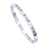 FerizZ 316L Çelik Roma Rakamlı Kadın Spor Kelepçe BLZ-413