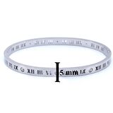 FerizZ 316L Çelik Roma Rakamlı Kadın Spor Kelepçe BLZ-413