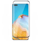 Gpack Huawei P40 Kılıf Premier Silikon Esnek KorumaFull Ekran Koruyucu