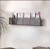  Dekoratif Kitap Raf (Transparan Füme 50cm)
