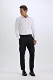DeFacto Jogger Düz Paça Her Yöne Esneyen Yazlık Kumaş Pantolon T6317AZ25SPBK27