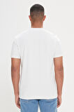 Altınyıldız Classics Beyaz Erkek T-Shirt 4A4824200005