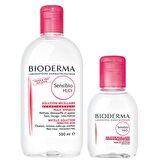 Bioderma Sensibo Hassas Cilt için Arındırıcı Yüz Temizleme Suyu 500 ml & Bakım Kremi 30 ml 