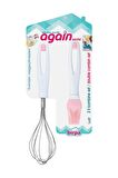 Again Silikon Yumurta Fırçası & No 1 Small  Çırpıcı Seti---B411