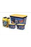 Batman 3 Lü Oyuncak ve Hobi Kutu Seti +Çöp Kutusu---TP60150SET1