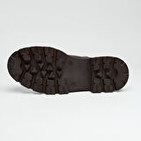 Hakiki Deri Kısa Topuklu Kadın Bot