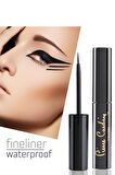 Pierre Cardin Fineliner Waterproof - Suya Dayanıklı Siyah Likit Eyeliner