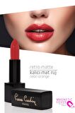 Pierre Cardin Retro Matte Lipstick  - Neon Orange - 148