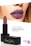 Pierre Cardin Retro Matte Lipstick  - Pink Rose - 136