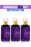 3'Lü Set Alberto Taccini  PANDORA Kadın Parfümü -100 ml